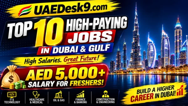 Top 10 High-Paying Jobs in Dubai & Gulf Countries for Freshers (AED 5,000+ Salary Guide)