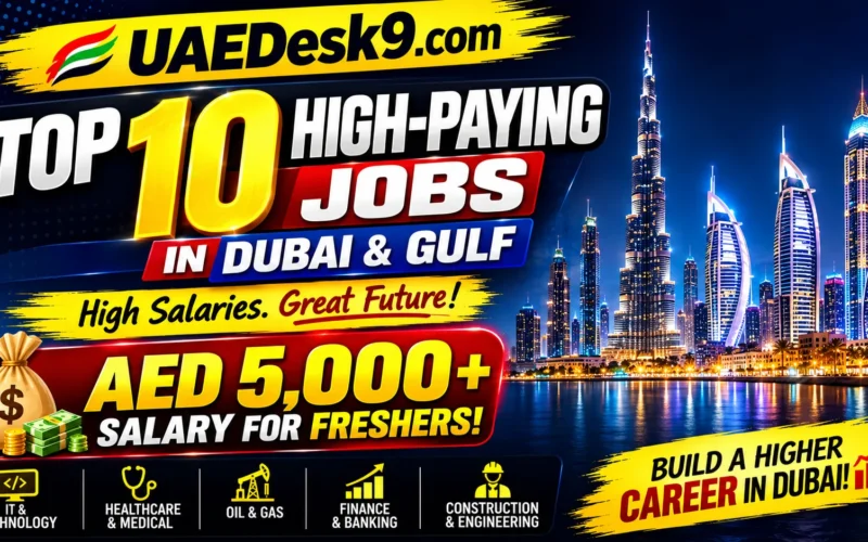 Top 10 High-Paying Jobs in Dubai & Gulf Countries for Freshers (AED 5,000+ Salary Guide)