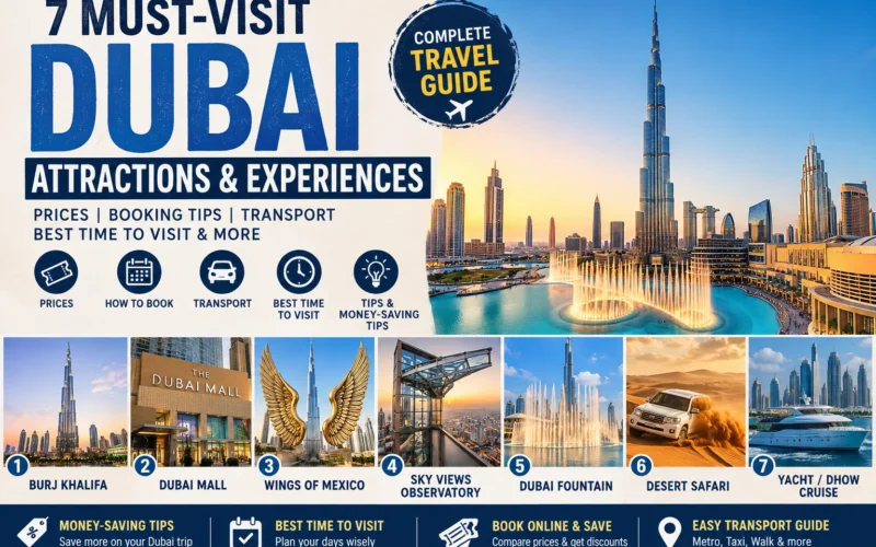 7 Best Dubai Attractions & Experiences 2026: Prices, Tickets & Travel Tips