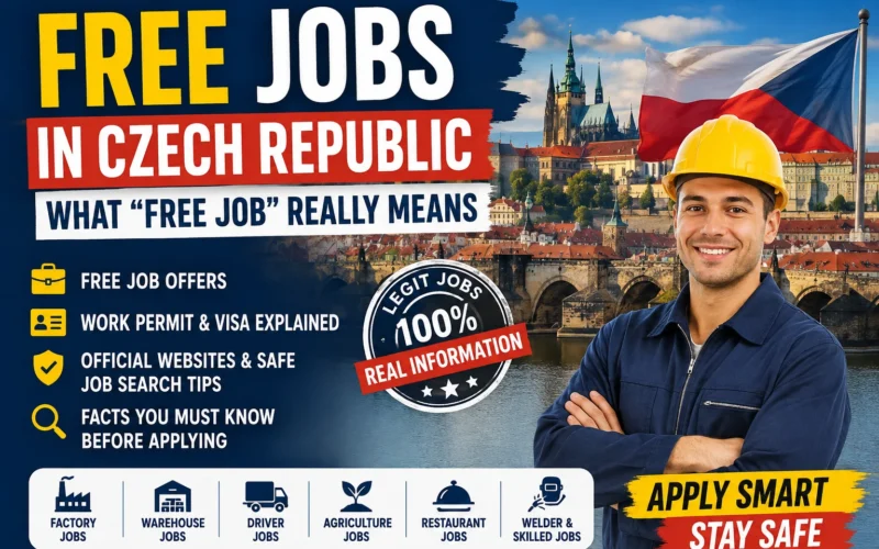 Free Jobs in Czech Republic 2026 | Free Job Offers, Work Permits & Visa Costs Explained