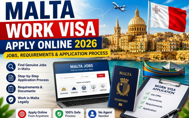 Malta Work Visa Apply Online 2026: Jobs, Requirements & Application Process