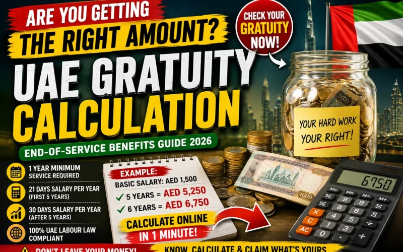 How to calculate UAE gratuity?