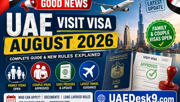 UAE Visit Visa August 2026: Family Visa Update, Couple Visa News & Layover Guide