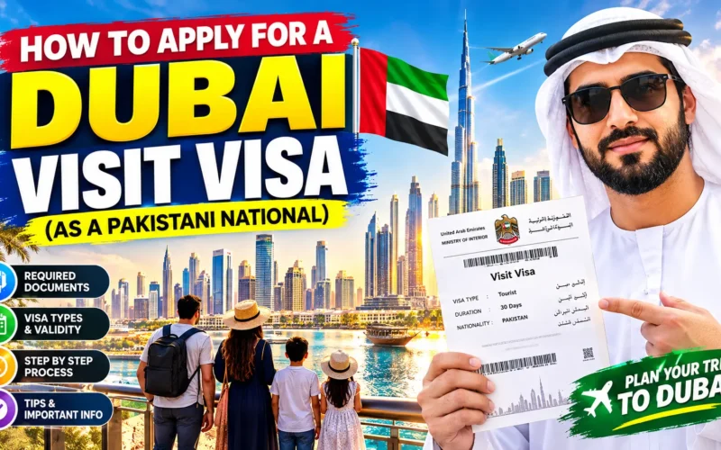 How to Apply Dubai Visit Visa from Pakistan | UAE Visit Visa Process, Requirements, Documents, Fees