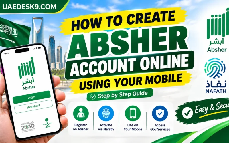 How to Create an Absher Account Online in Saudi Arabia Using Your Mobile