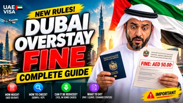 UAE Overstay Fine 2026: AED 50 Per Day, Check & Reduce Fine