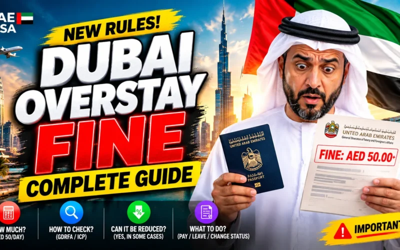 UAE Overstay Fine 2026: AED 50 Per Day, Check & Reduce Fine