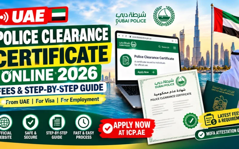 UAE Police Clearance Certificate Online 2026: Fees & Step-by-Step Guide